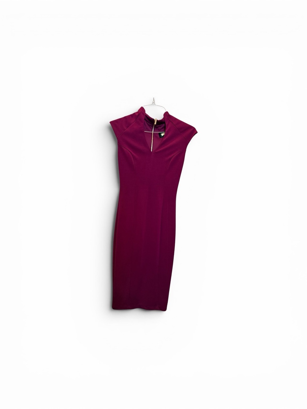 Alexia Admor Cap-Sleeve Midi Dress in Berry Plum